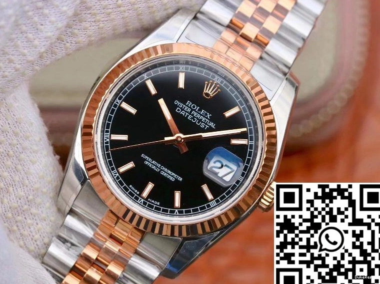 36MM AR Rolex Dial Black Datejust 126231 Factory 1006